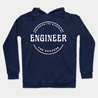 engineer designing the blue print for success Hoodie